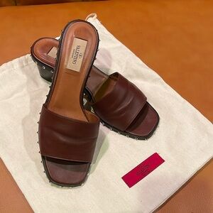 Valentino Rockstud slides heels